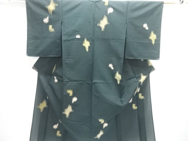 JAPANESE KIMONO / ANTIQUE SUMMER OMESHI / TAISHO ROMAN STYLE / WOVEN ABSTRACT